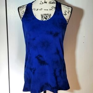Road Runner Sports- Royal blue/Black Racerback Active Tank Sz.L